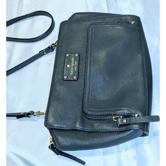 Kate Spade New York Baxter Street Blue Sevilla Leather Crossbody Shoulder Bag - Picture 4 of 16